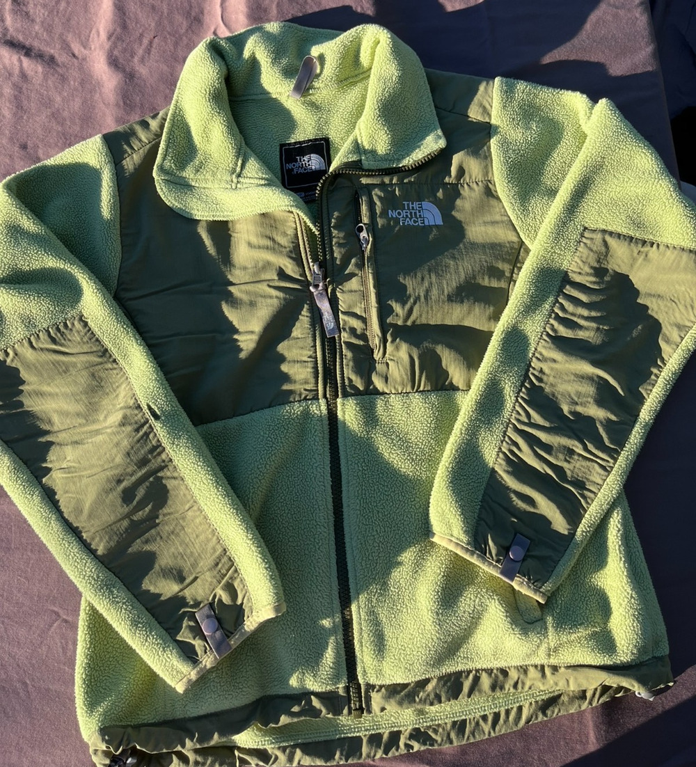 The North Face Denali Green Olive Womens Small Fleece Jacket Gorpcore